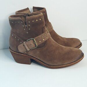 Sofft Allene Suede Leather Studded Harness Bootie 7